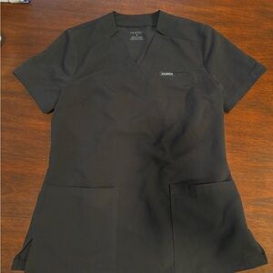 Jaanuu Black Scrub Top
